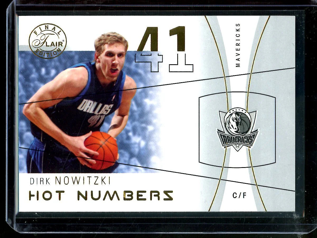 2004 Flair Final Edition Dirk Nowitzki Hot Numbers /41 Mavericks