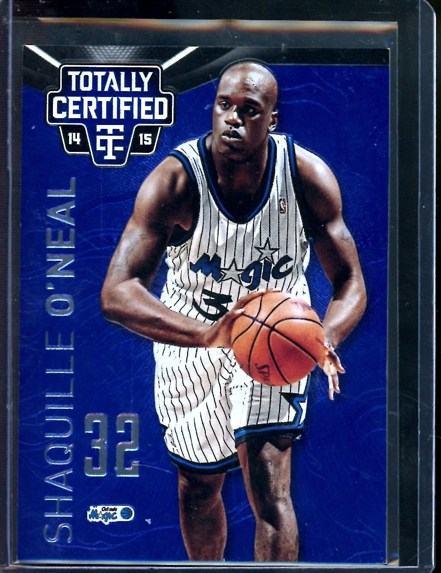 2014/15 Panini Totally Certified Shaquille O'Neal Blue 001/149 Magic