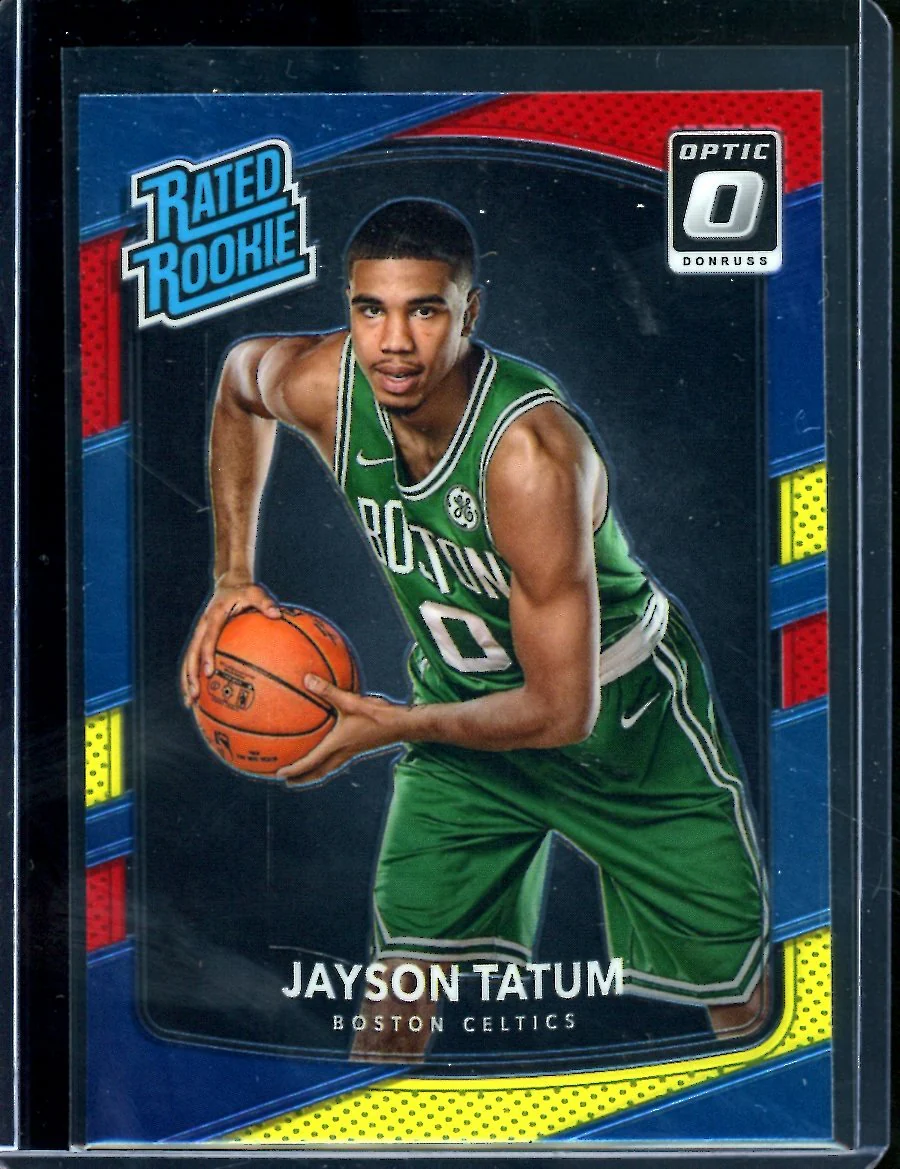 2017-18 Panini Optic Jayson Tatum Rookie Red Yellow Celtics