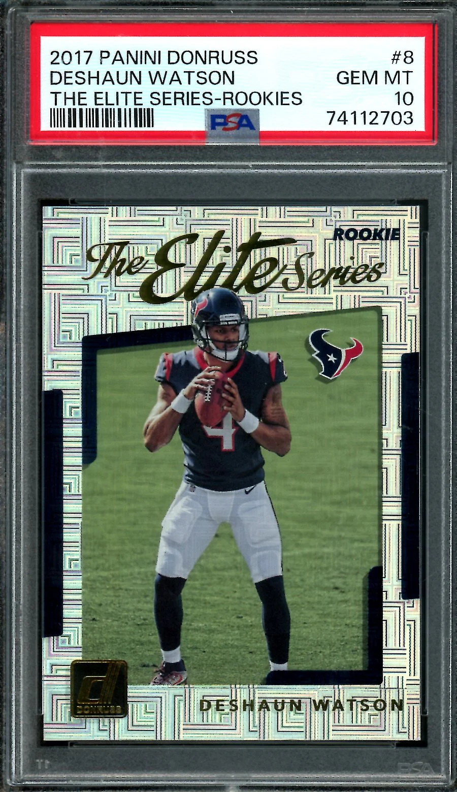 2017 Panini Donruss Deshaun Watson The Elite Series Rookies PSA 10 Browns