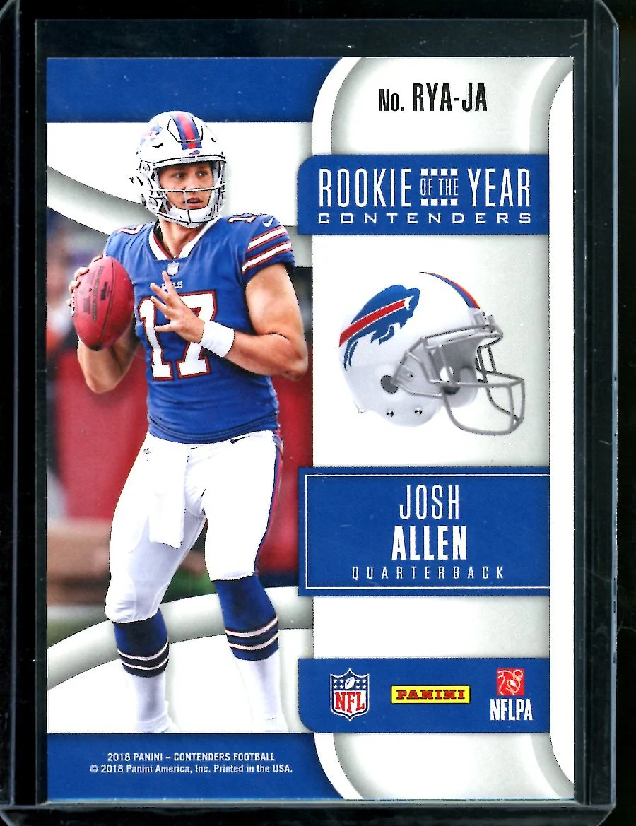 2018 Panini Contenders Josh Allen Rookie of the Year Contenders Bills - Image 2