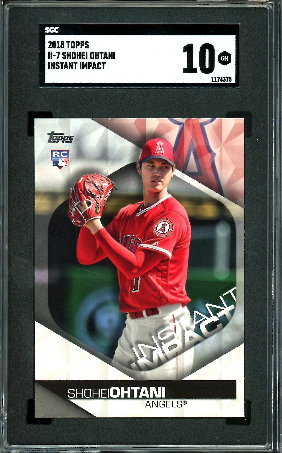 2018 Topps Shohei Ohtani Rookie Instant Impact SGC 10 Angels