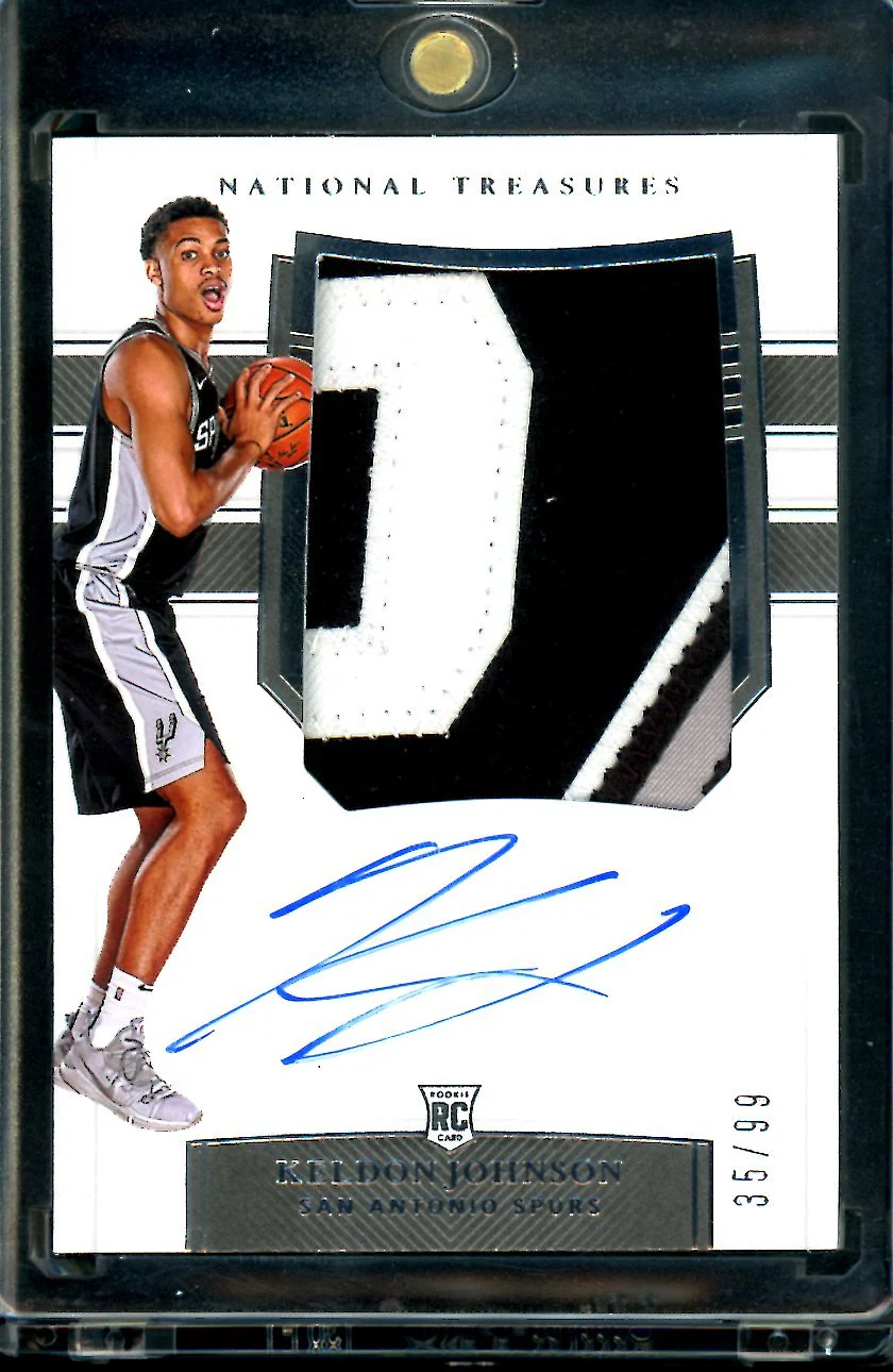 2019/20 Panini National Treasures Keldon Johnson Rookie True RPA /99 Spurs