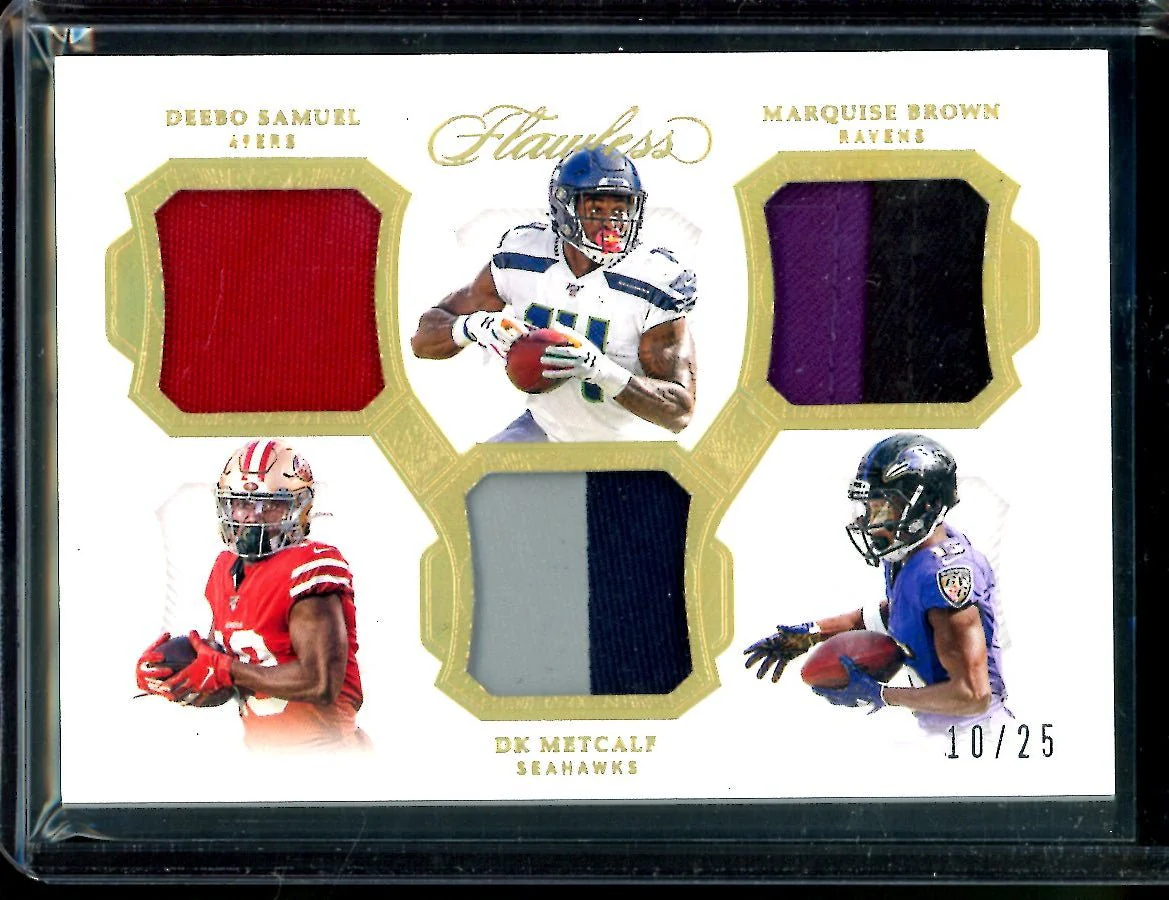 2019 Panini Flawless Deebo Samuel/DK Metcalf/Marquise Brown Rookie Patch /25