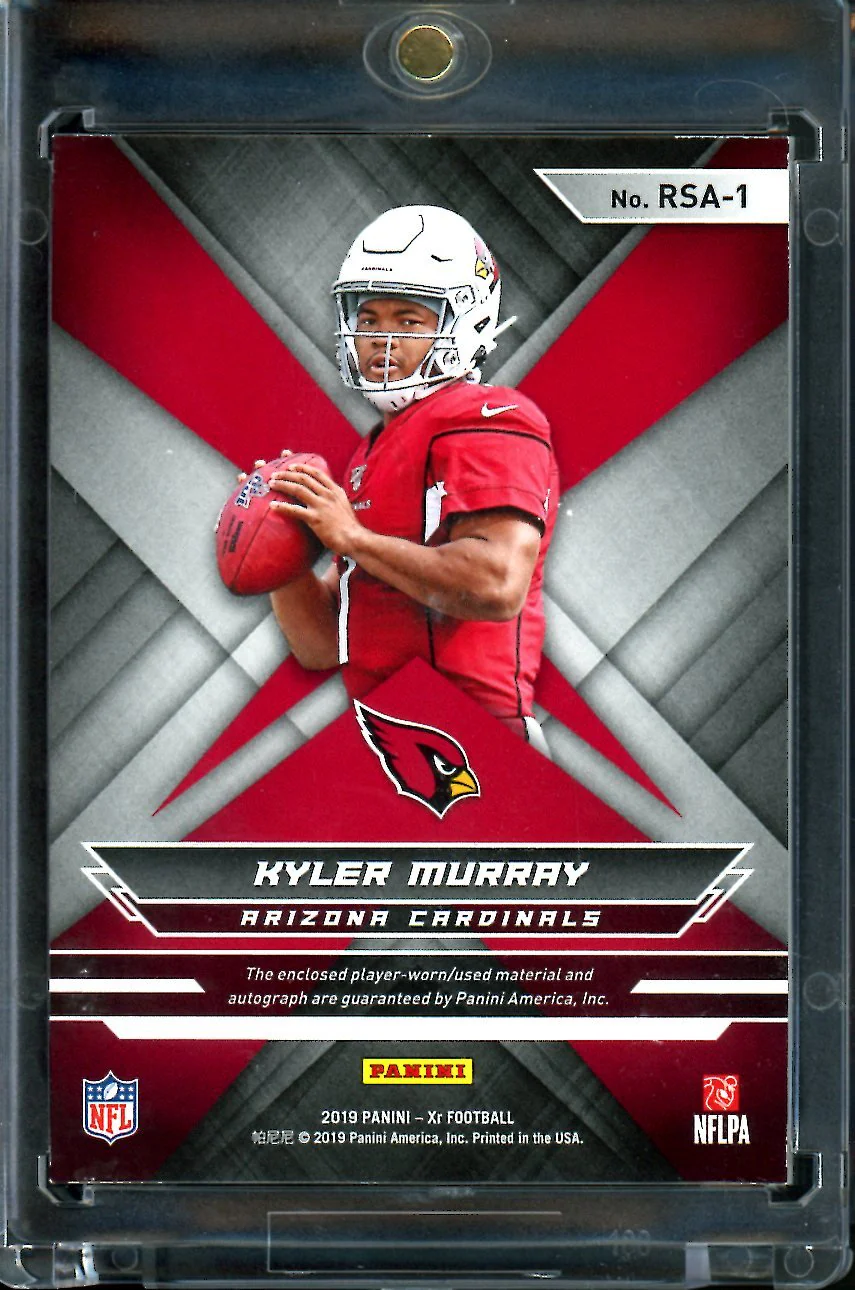 2019 Panini XR Kyler Murray Rookie RPA /25 Cardinals - Image 2