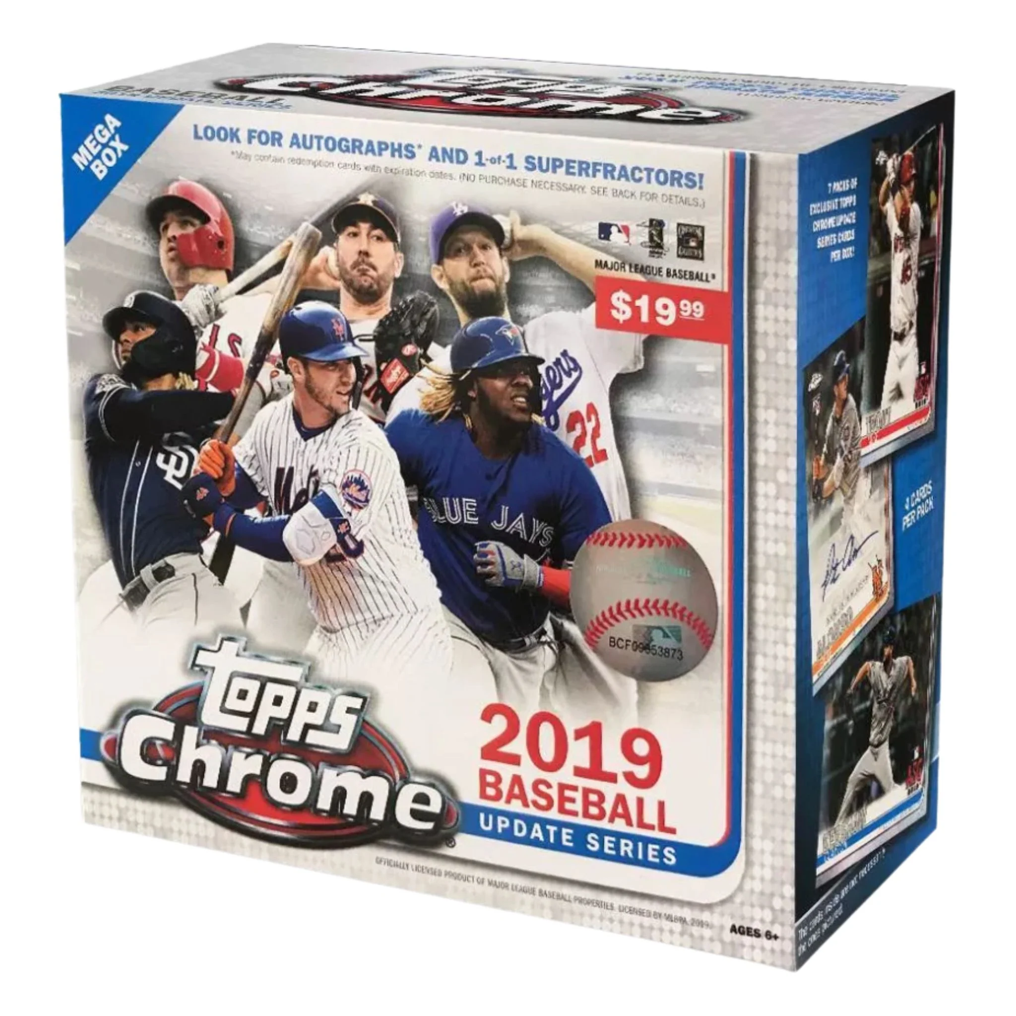 2019 Topps Chrome Update Series Baseball Mega Box