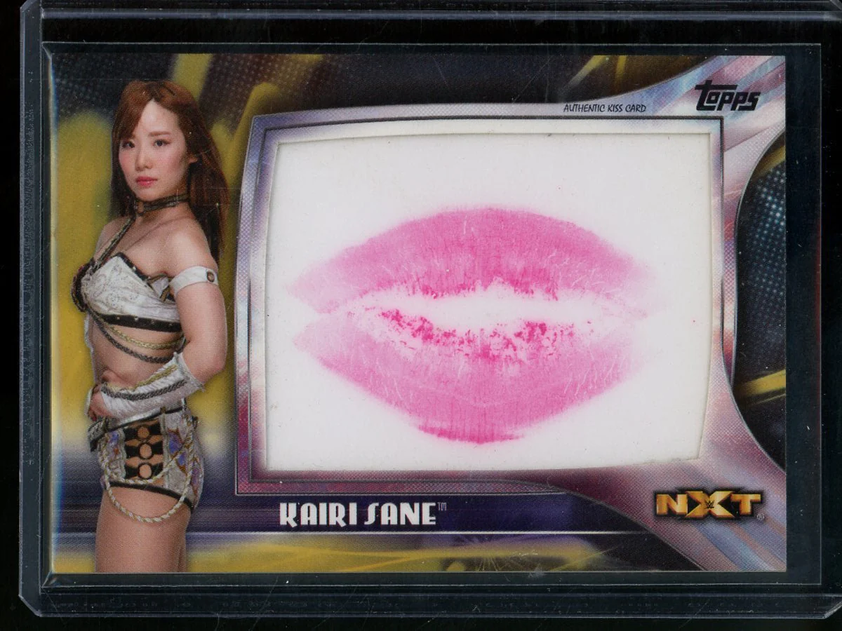 2019 Topps NXT Wrestling Kairi Sane Kiss Card Gold /10