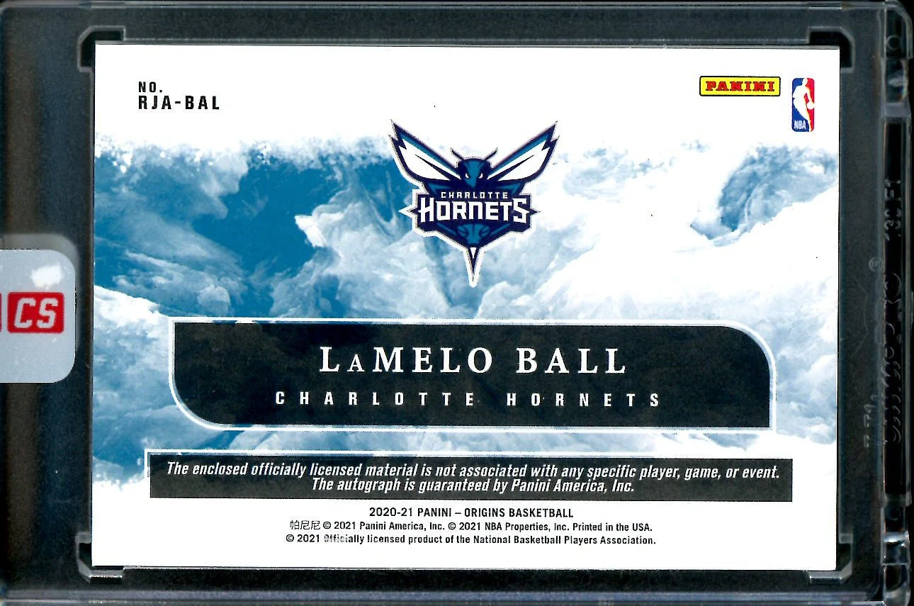 2020/21 Panini Origins LaMelo Ball Rookie RPA Blue /49 Hornets - Image 2