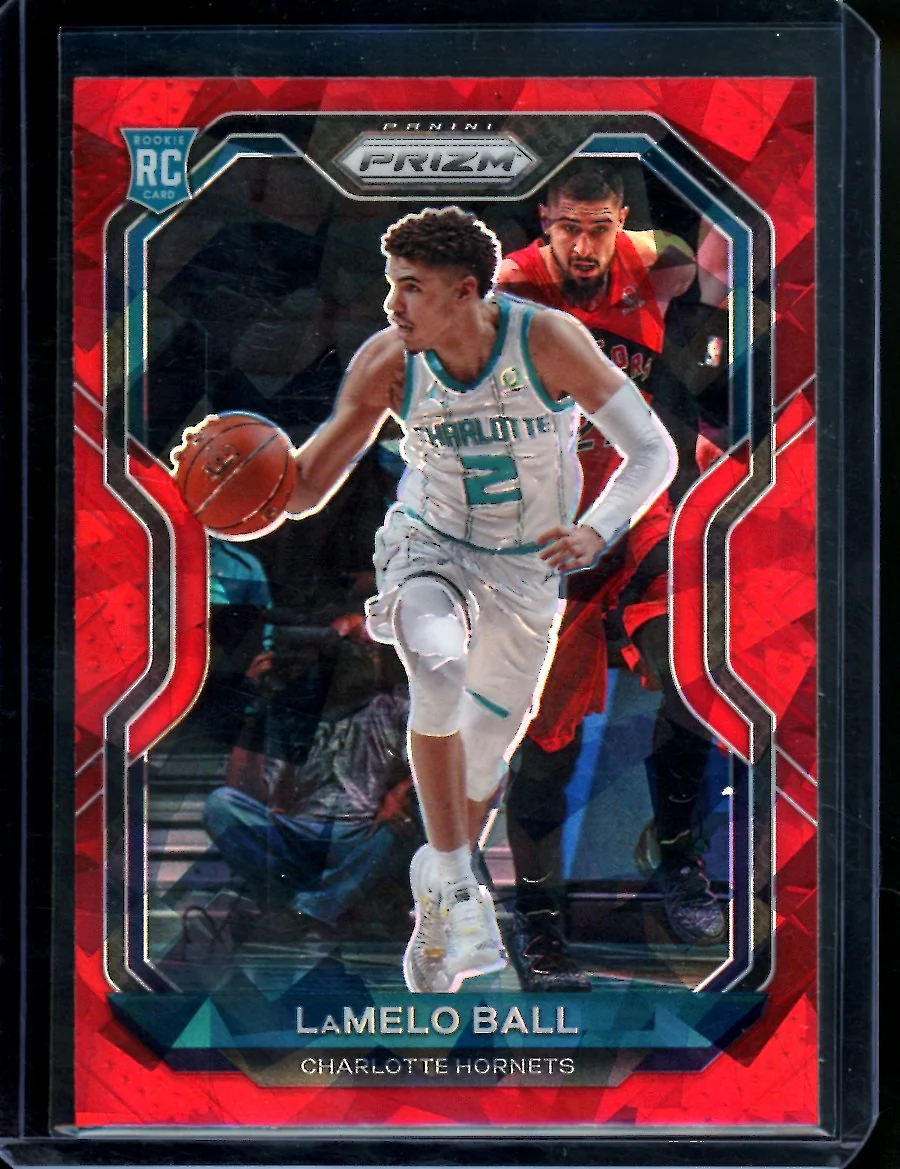 2020-21 Panini Prizm LaMelo Ball Rookie Red Ice Hornets