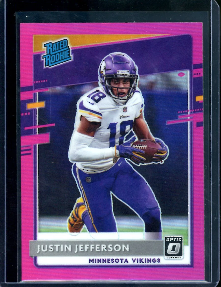 2020 Panini Optic Justin Jefferson Rookie Pink Vikings