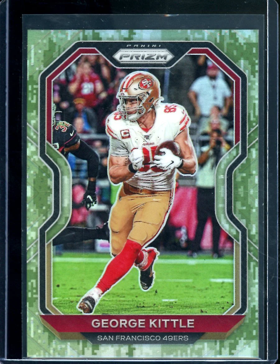 2020 Panini Prizm George Kittle Camo /25 49ers