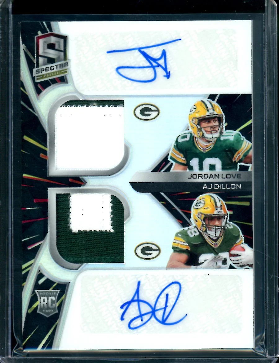 2020 Panini Spectra Jordan Love/AJ Dillon Dual Rookie RPA /30 Packers