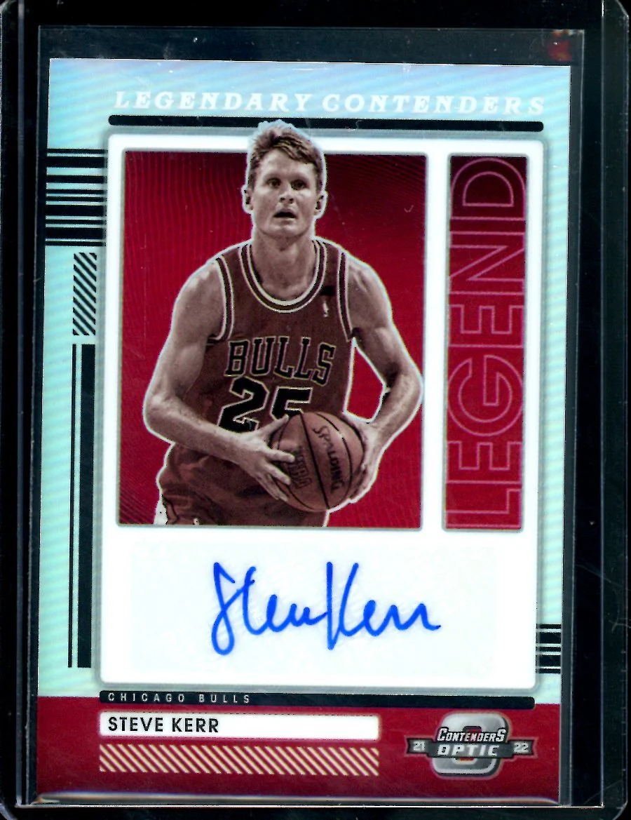 2021/22 Panini Contenders Optic Steve Kerr Legendary Contenders Auto /149 Bulls