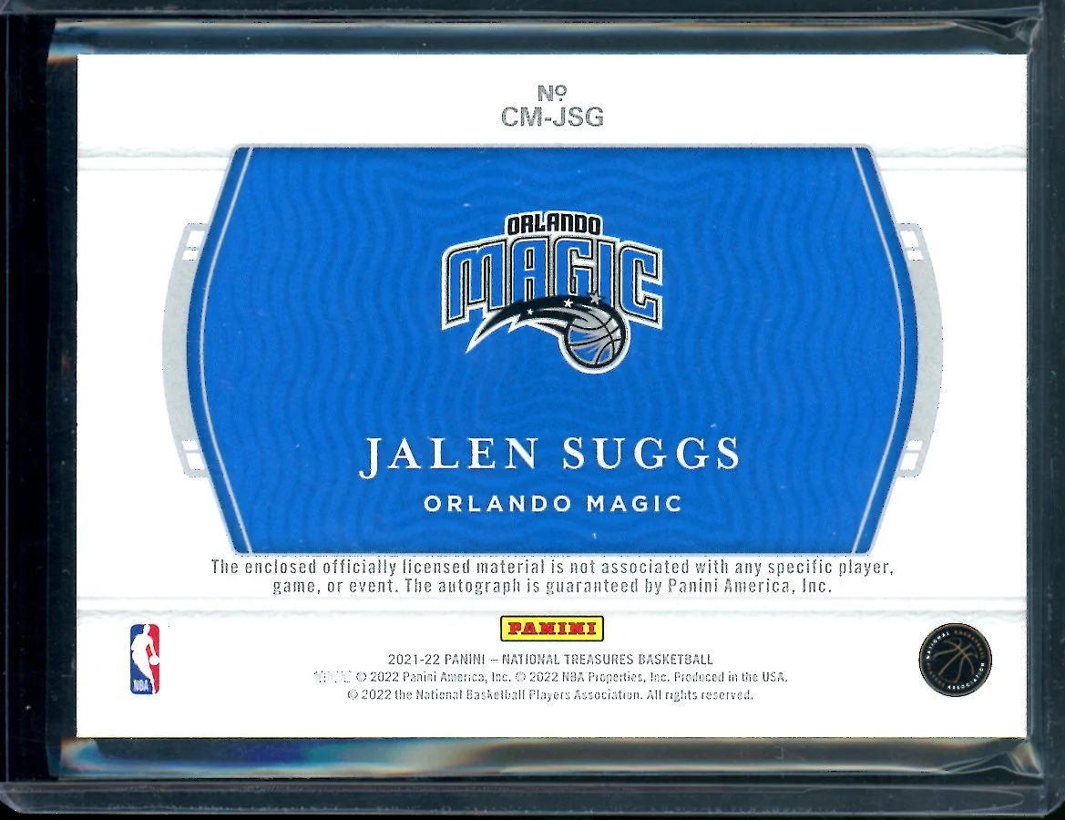 2021/22 Panini National Treasures Jalen Suggs Rookie Colossal RPA /99 Magic - Image 2
