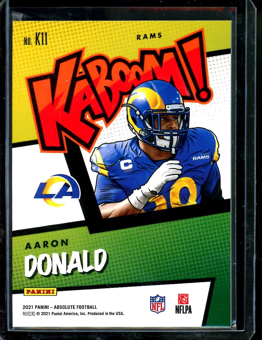 2021 Panini Absolute Aaron Donald Kaboom SSP Rams - Image 2