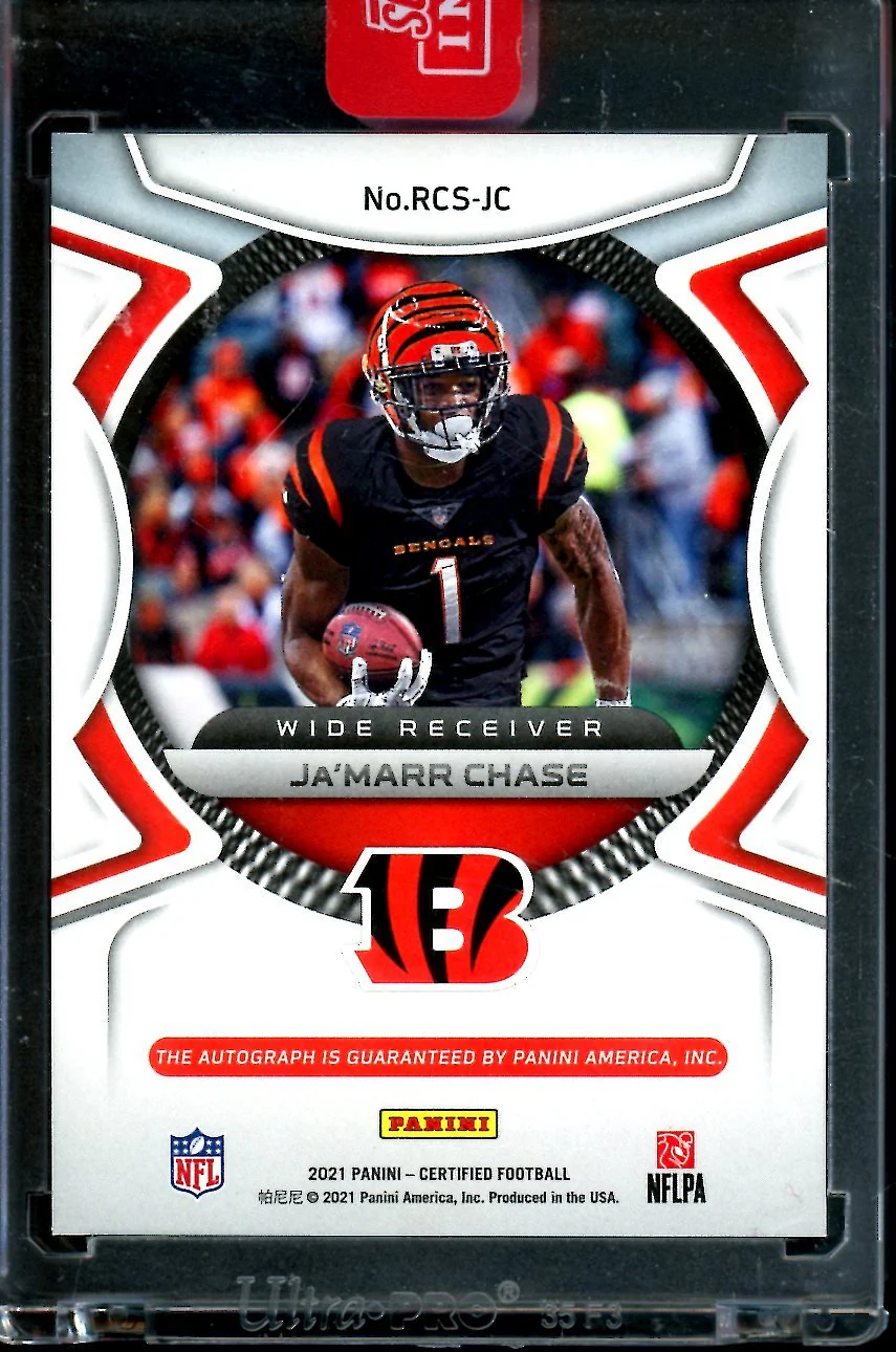 2021 Panini Certified Ja'Marr Chase Rookie Roll Call /10 Bengals - Image 2