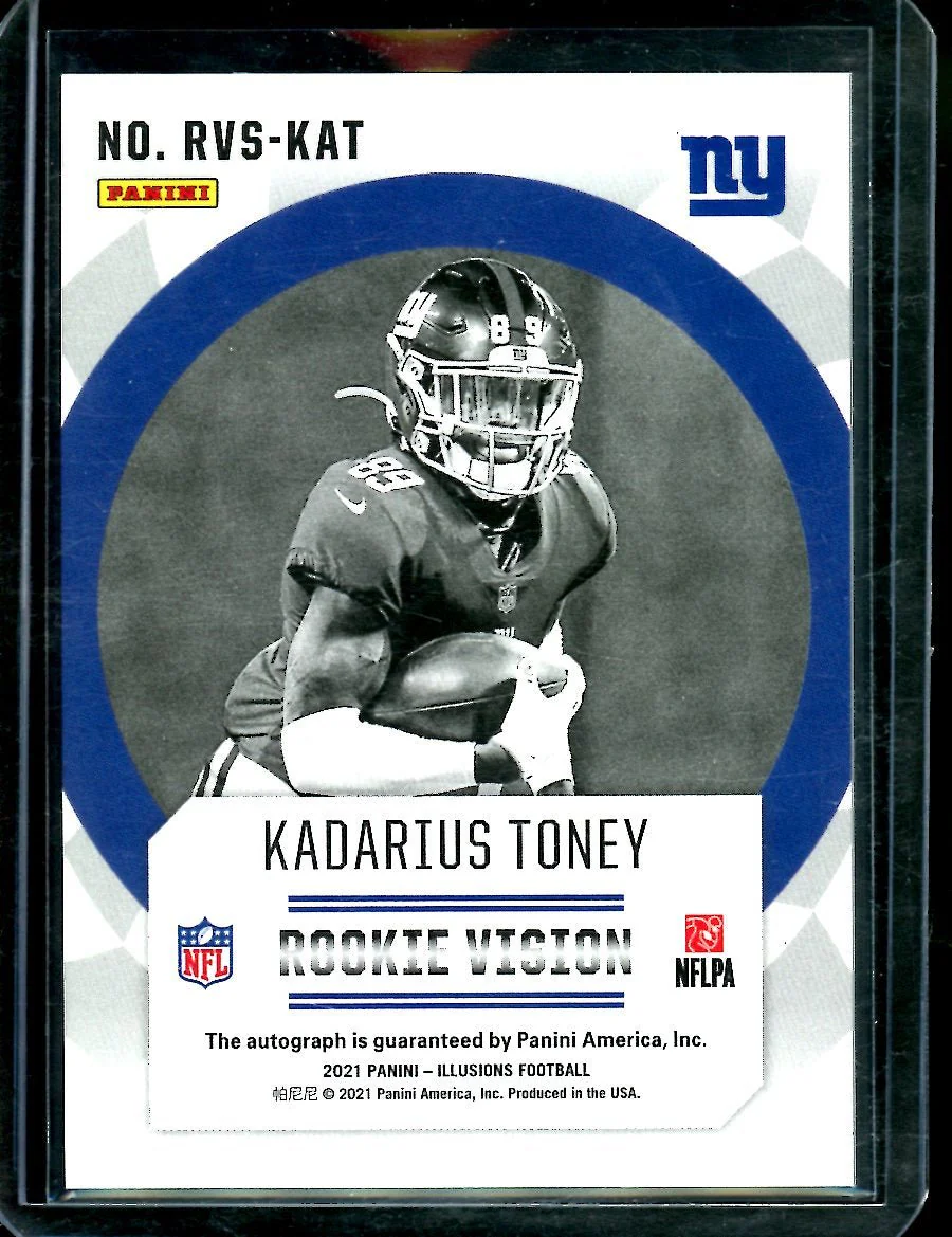 2021 Panini Illusions Kadarius Toney Rookie Auto /99 Chiefs - Image 2