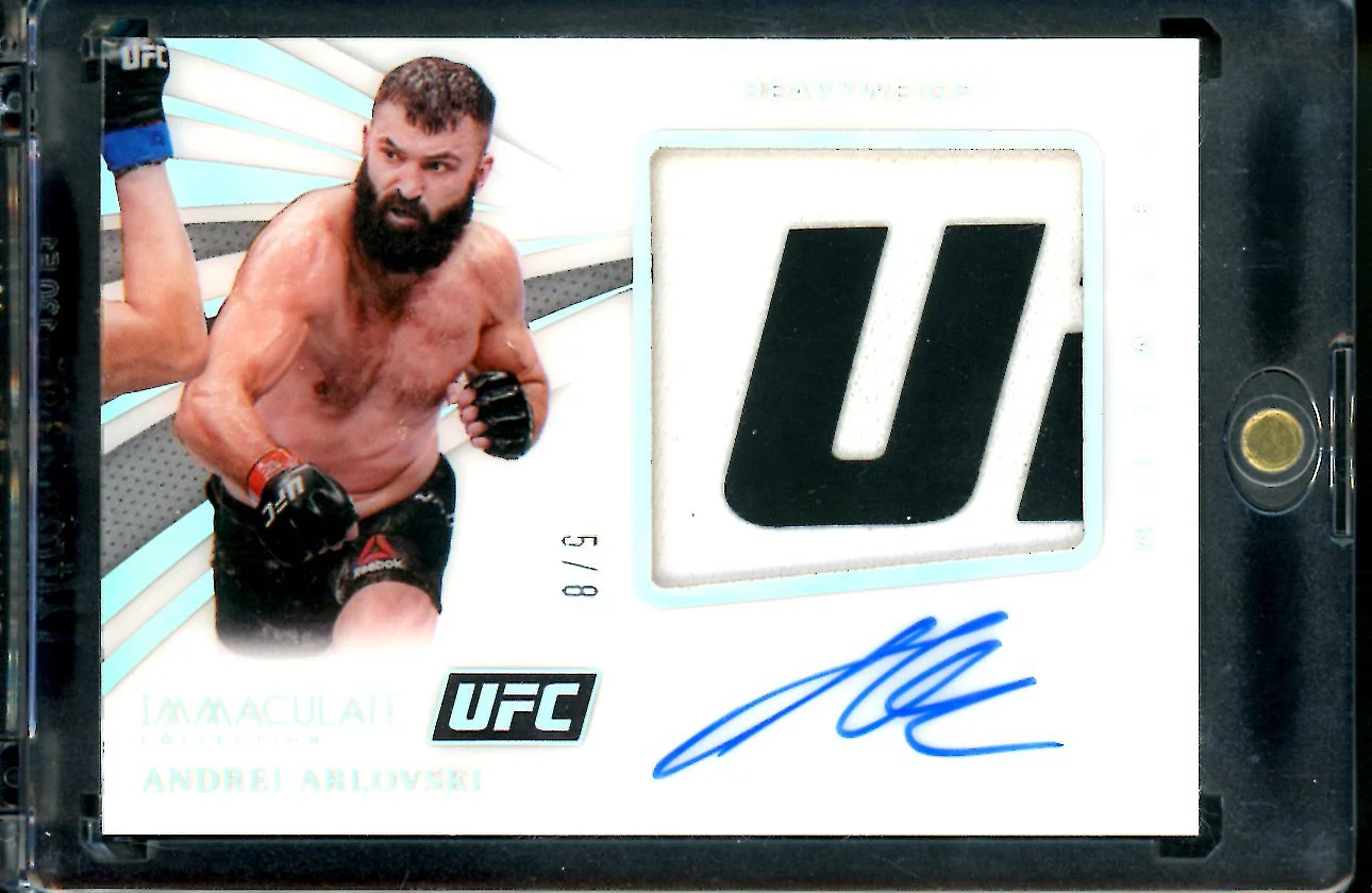 2021 Panini Immaculate Andrei Arlovski Patch Auto /8 UFC