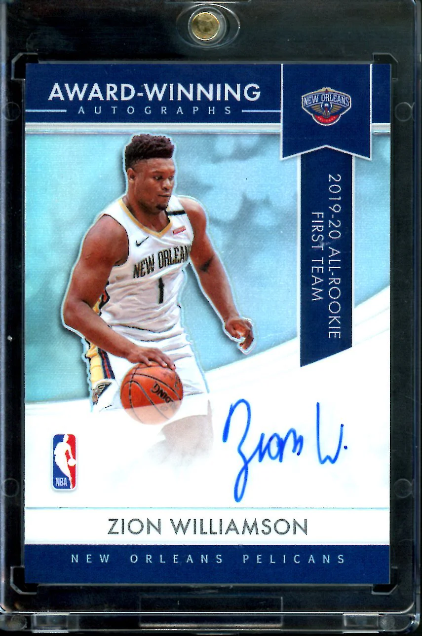 2021/22 Panini Mosaic Zion Williamson Award-Winning Auto Pelicans