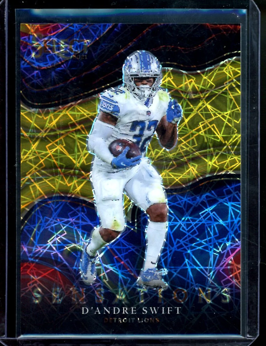 2021 Panini Select D'Andre Swift Sensations Gold /10 Lions