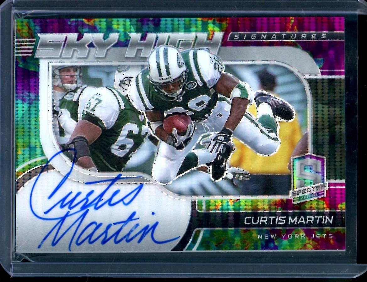 2021 Panini Spectra Curtis Martin Sky High Auto /20