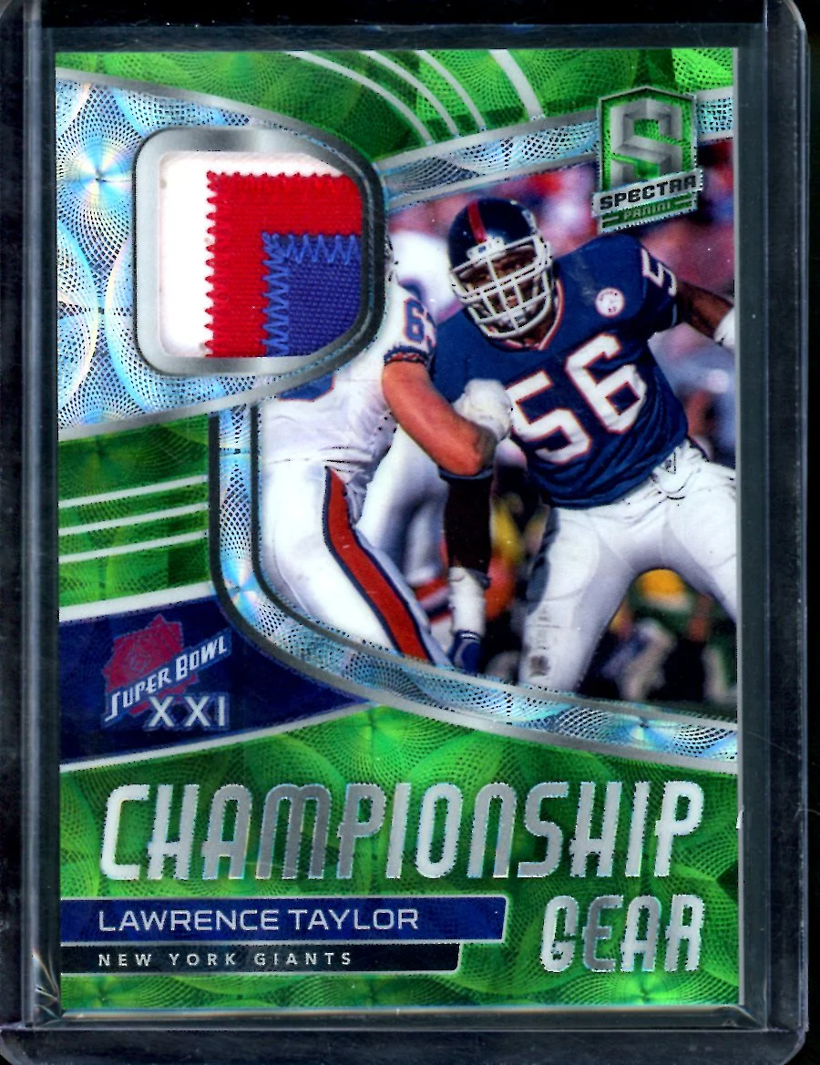 2021 Panini Spectra Lawrence Taylor Championship Gear Patch /35 Giants