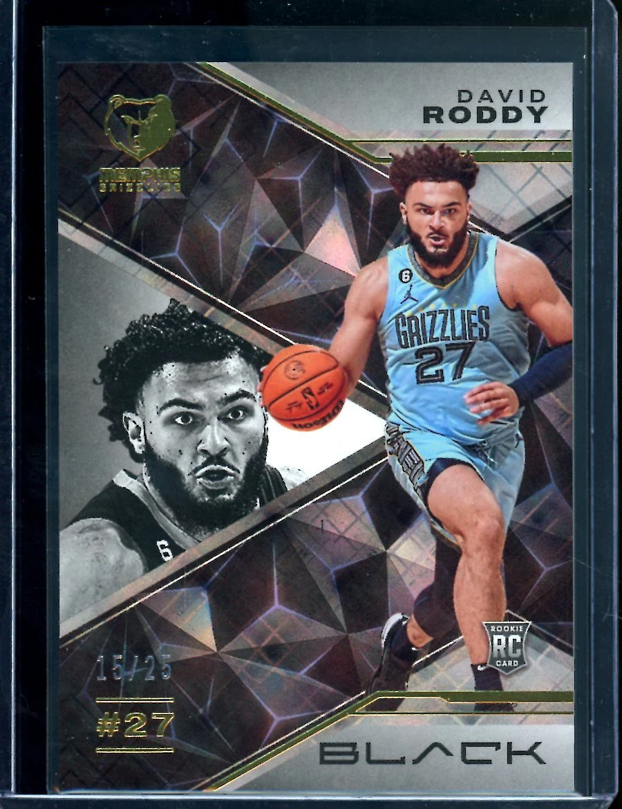 2022/23 Panini Black David Roddy Rookie Gold /25 Grizzlies