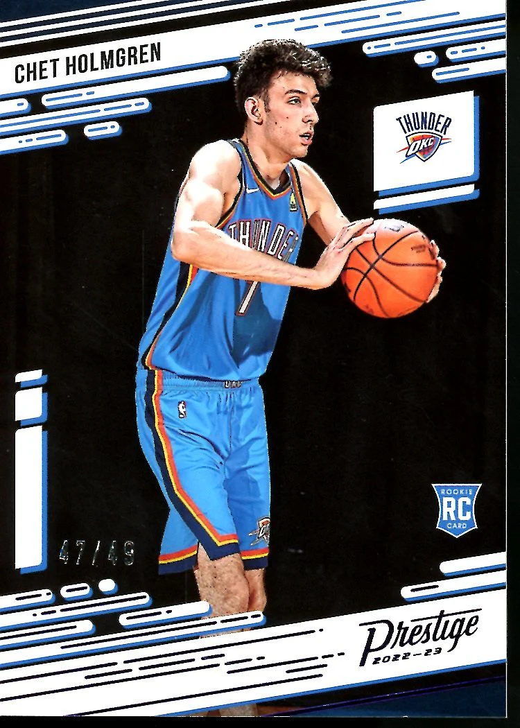 2022-23 Panini Chronicles Chet Holmgren Rookie /49 Thunder