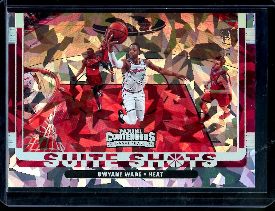 2022/23 Panini Contenders Dwayne Wade Suite Shots Cracked Ice /25 Heat