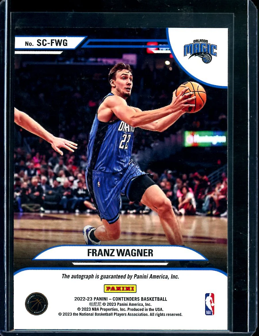 2022/23 Panini Contenders Franz Wagner Sophomore Contenders Auto /99 Magic - Image 2