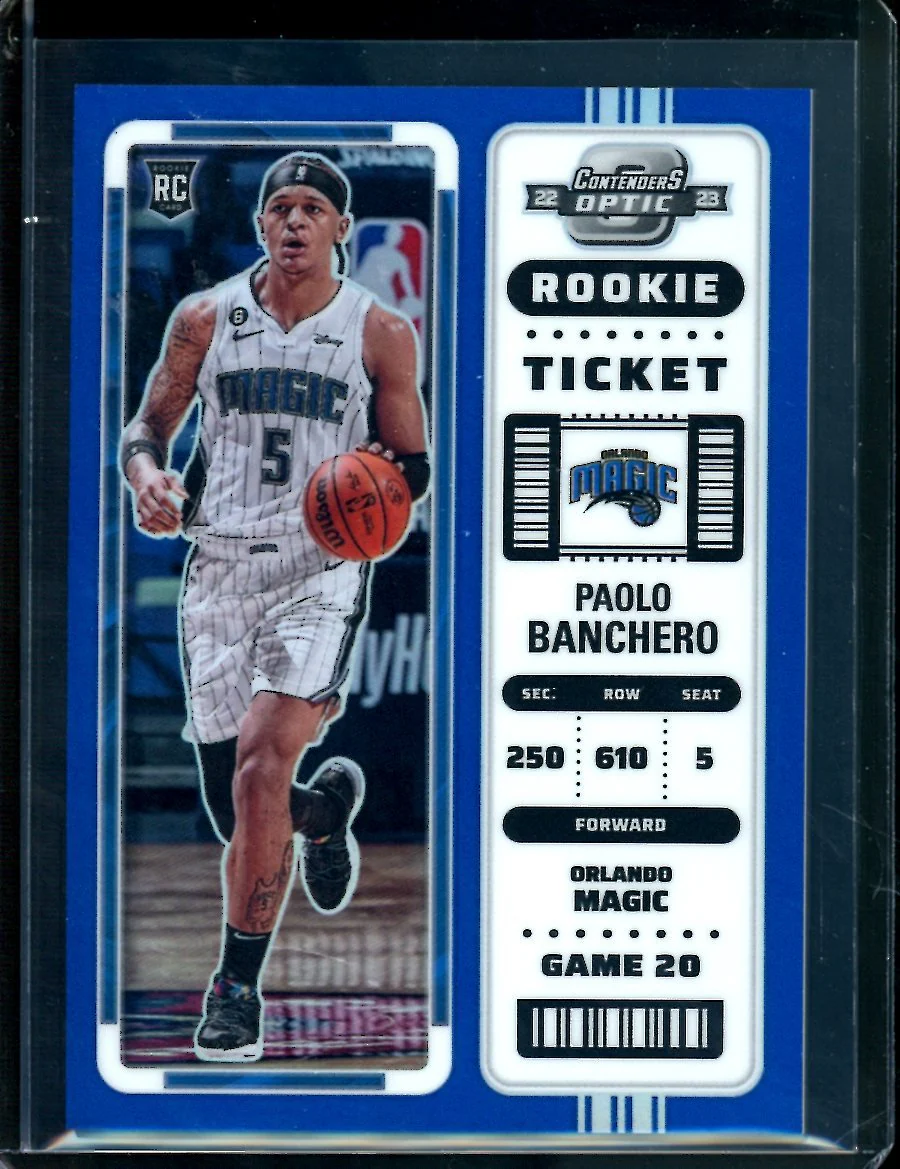 2022-23 Panini Contenders Optic Paolo Banchero Rookie Blue /99 Magic