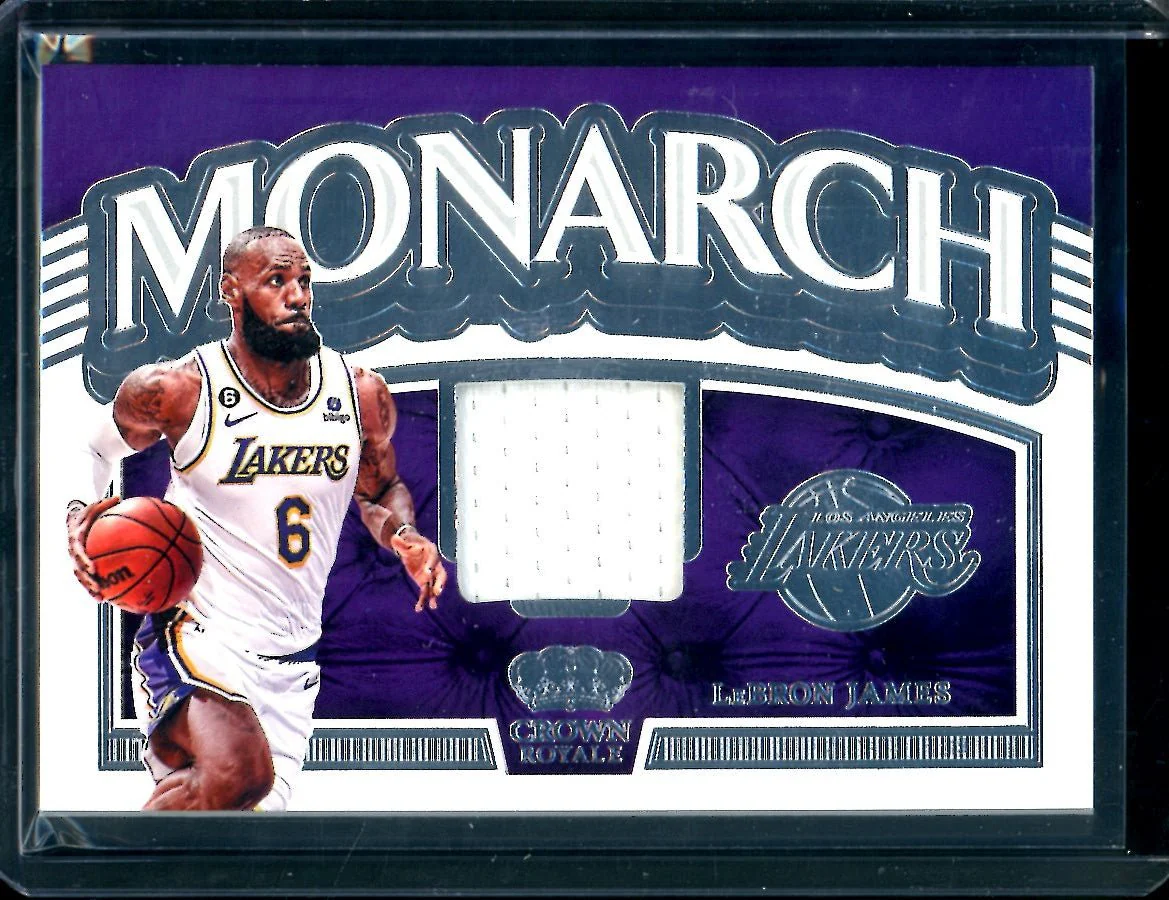 2022/23 Panini Crown Royale LeBron James Monarch Patch Lakers