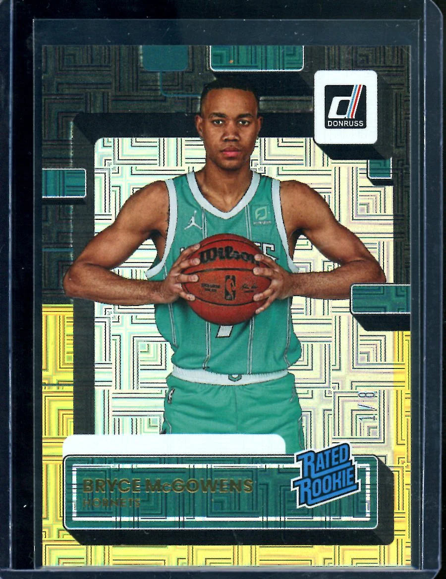 2022/23 Panini Donruss Choice Bryce McGowens Rookie Black Gold /8 Hornets