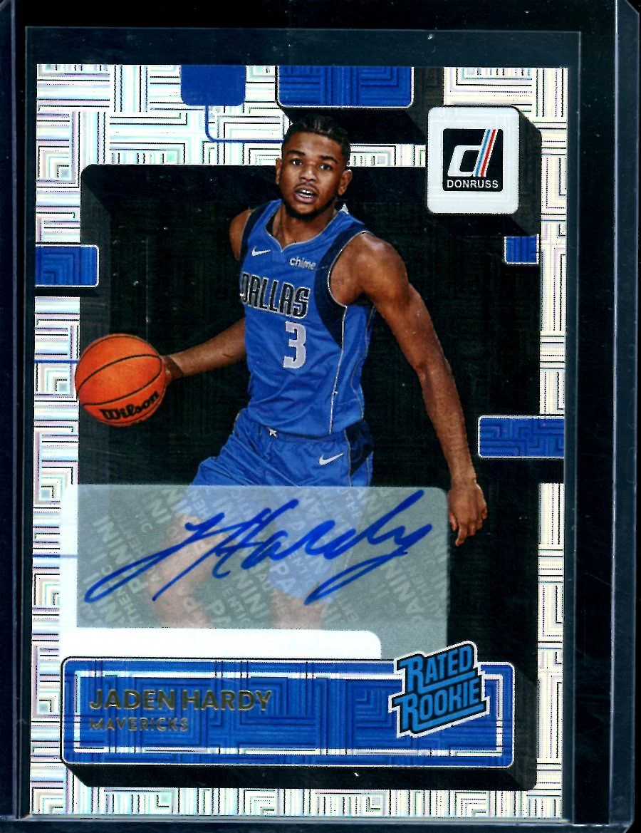 2022/23 Panini Donruss Choice Jaden Hardy Rookie Auto Mavericks