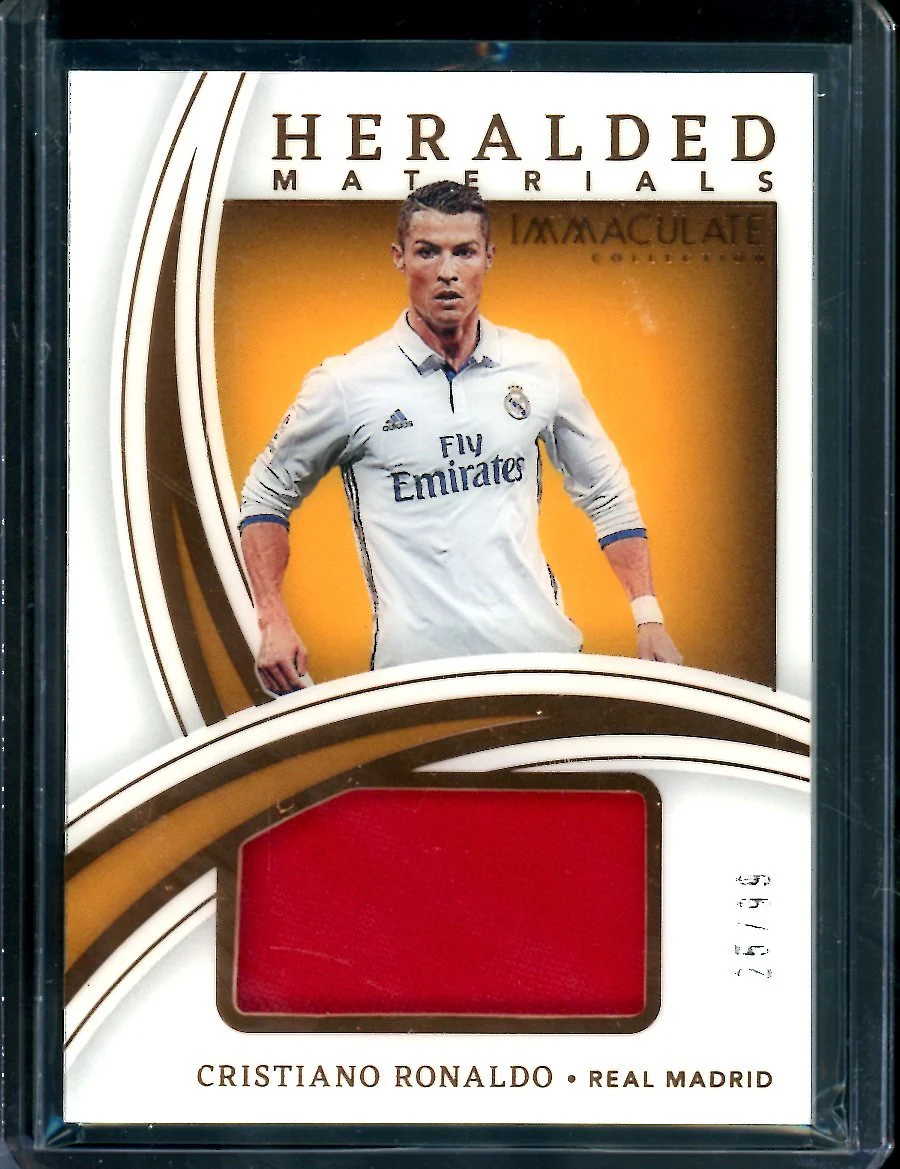 2022-23 Panini Immaculate Christiano Ronaldo Heralded Materials Patch /99 Real Madrid