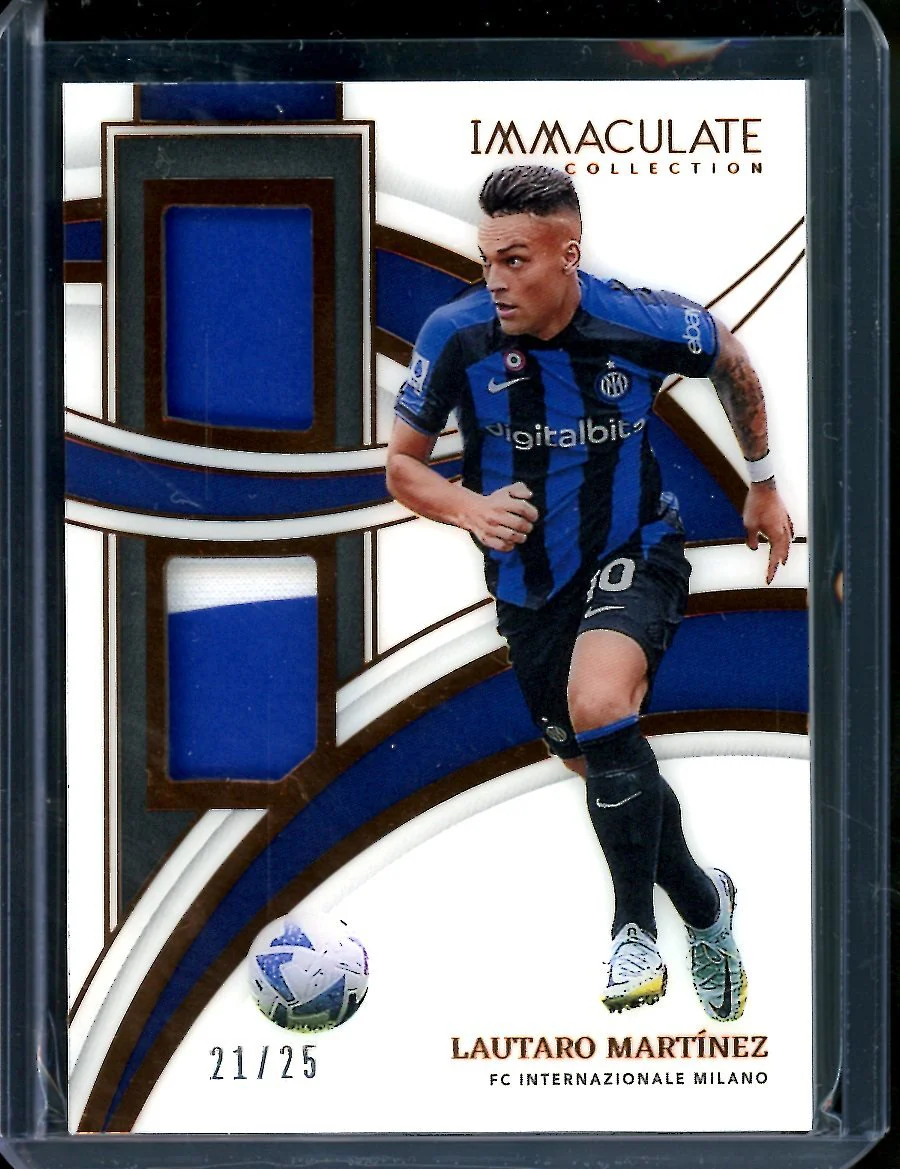 2022/23 Panini Immaculate Lautaro Martinez Patch /25 Inter Milan
