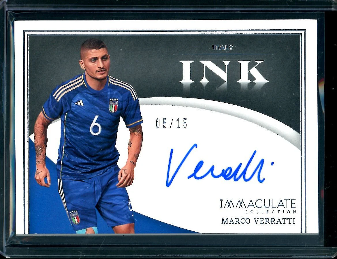 2022/23 Panini Immaculate Marco Verratti Ink Auto /25 Italy