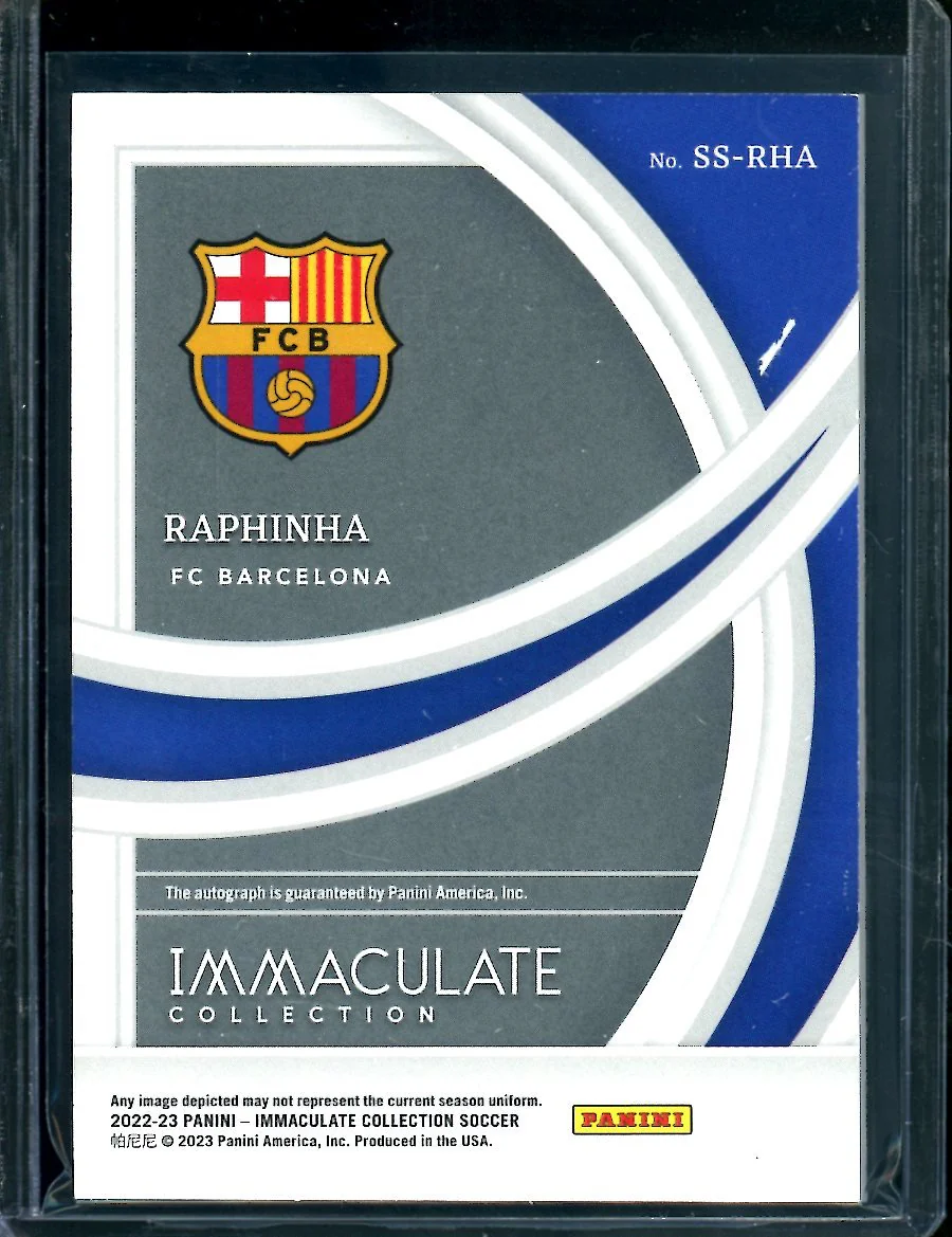 2022/23 Panini Immaculate Raphina Shadowbox Auto /49 FC Barcelona - Image 2