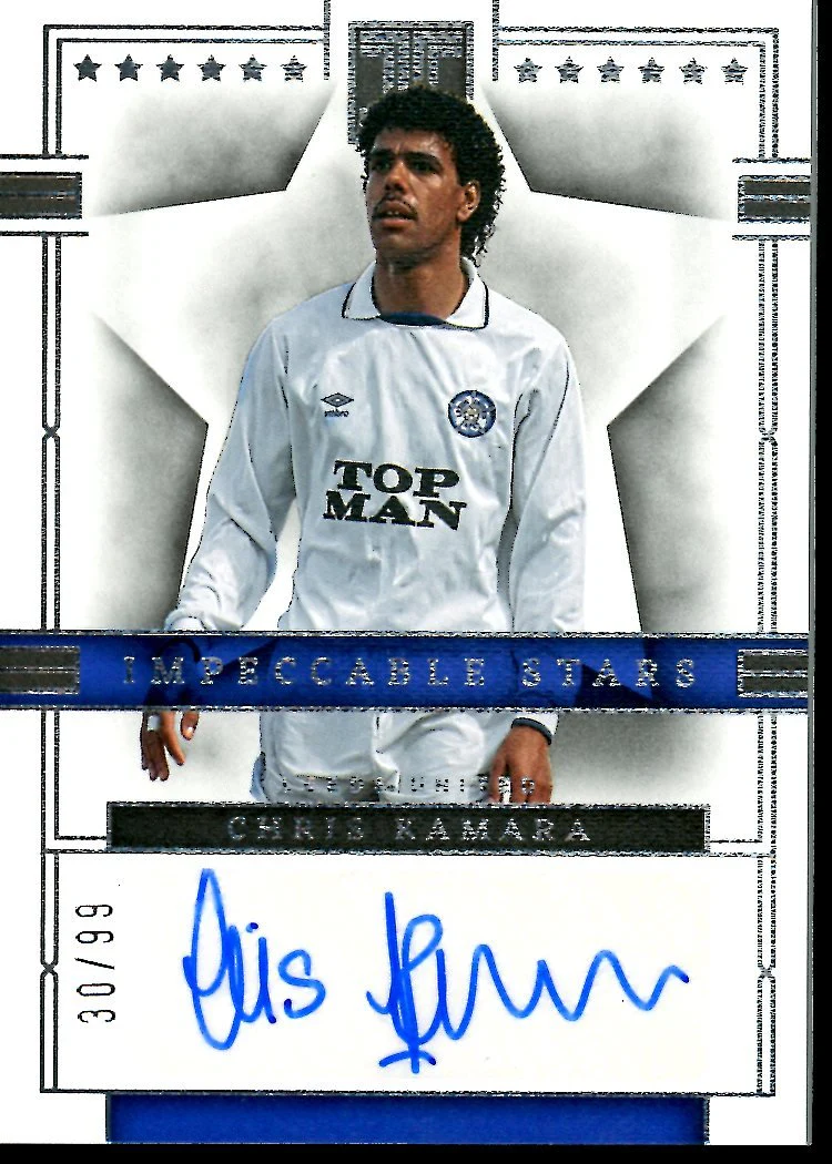 2022-23 Panini Impeccable Chris Kamara Impeccable Stars Auto /99 Leeds