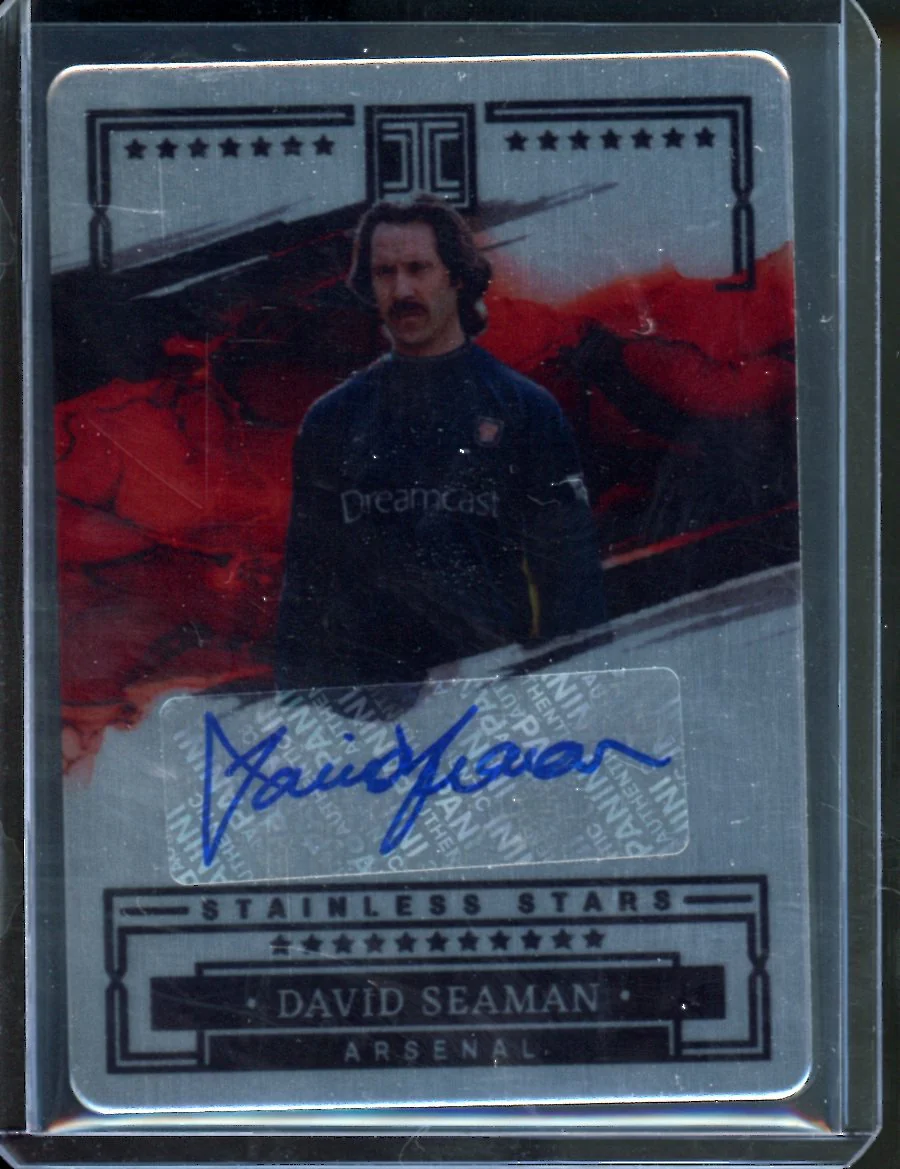 2022/23 Panini Impeccable David Seaman Stainless Stars Auto /25 Arsenal