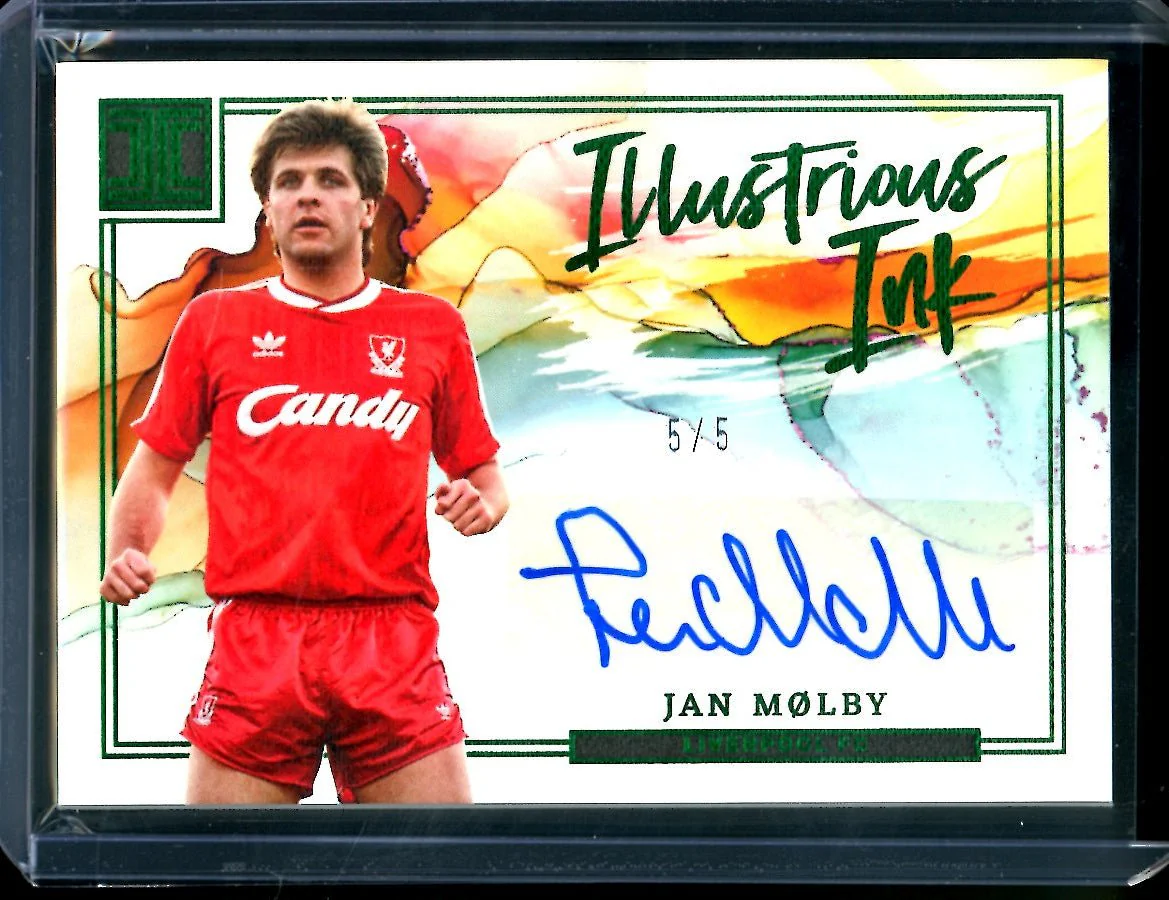 2022-23 Panini Impeccable Jan Molby Illustrious Ink Auto /5 Liverpool