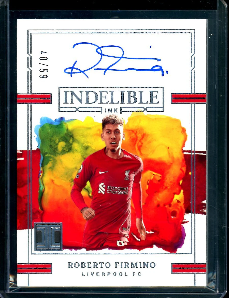 2022-23 Panini Impeccable Roberto Firmino Indelible Ink Auto /59 Liverpool