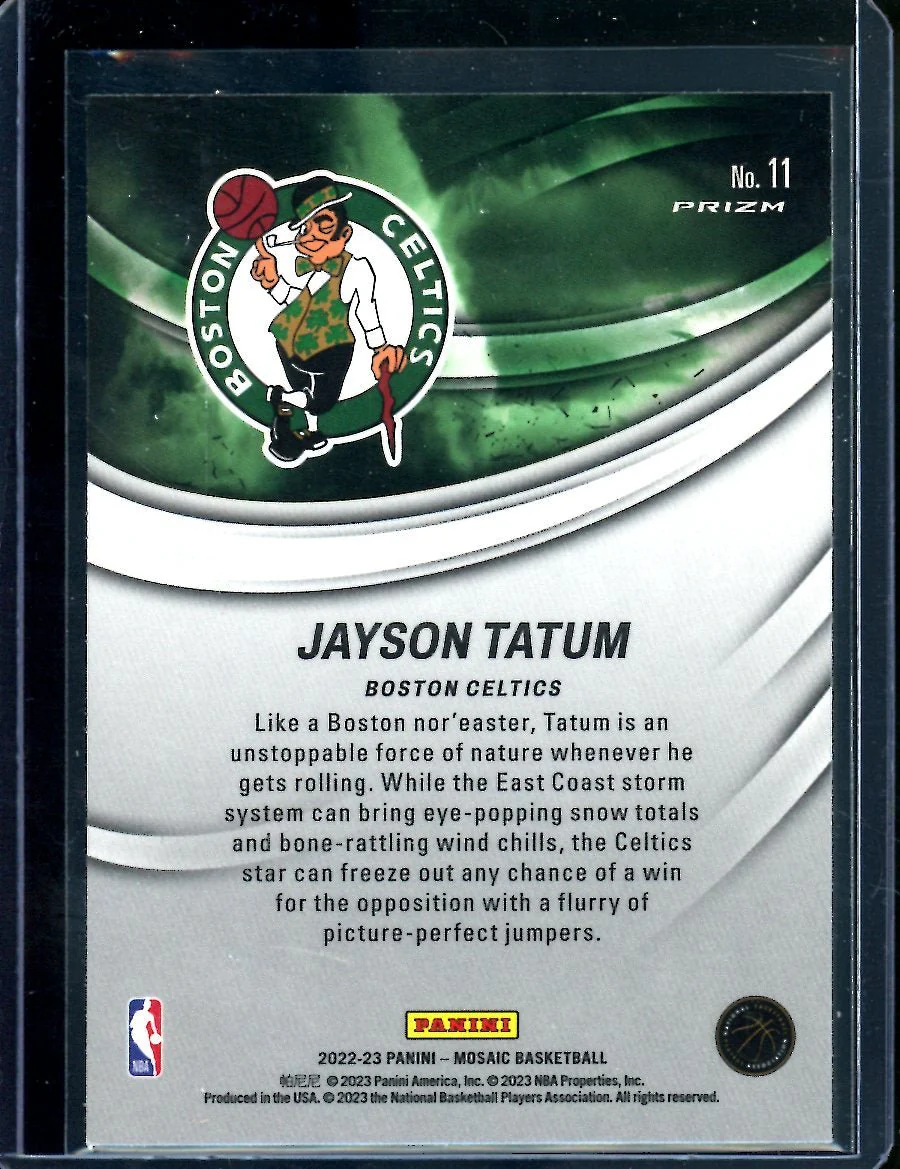 2022-23 Panini Mosaic Jayson Tatum Storm Chasers SP Celtics - Image 2
