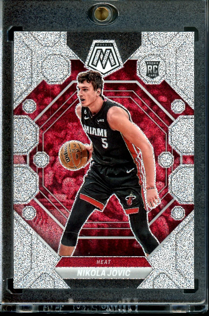 2022-23 Panini Mosaic Nikola Jovic Rookie Glitter SSP Heat