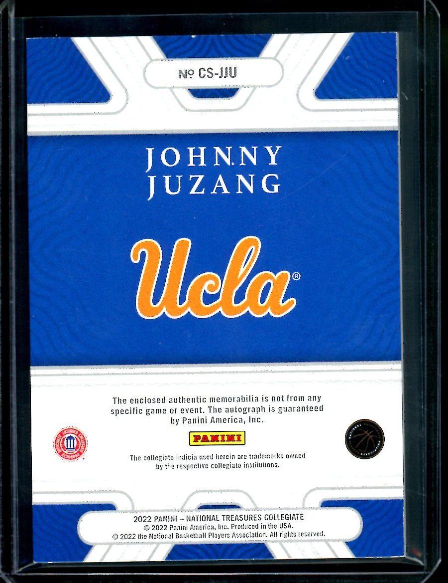 2022/23 Panini National Treasures Collegiate Johnny Juzang RPA Gold /10 UCLA - Image 2