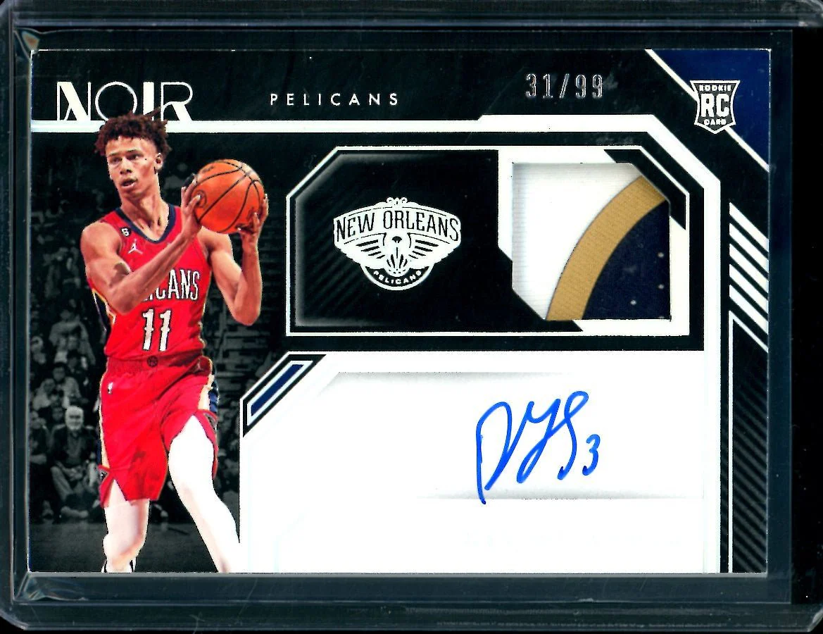 2022-23 Panini Noir Dyson Daniels Rookie RPA /99 Pelicans
