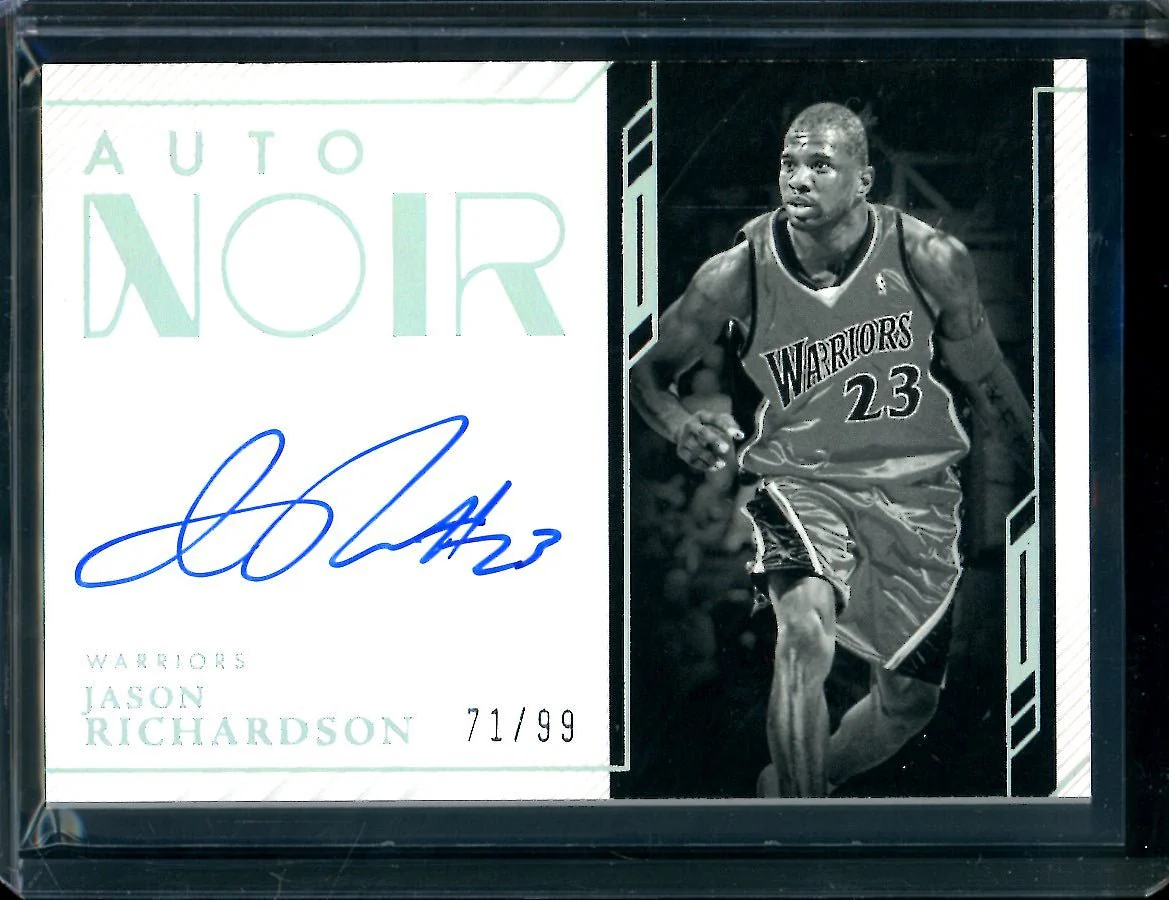 2022-23 Panini Noir Jason Richardson Auto /99 Warriors