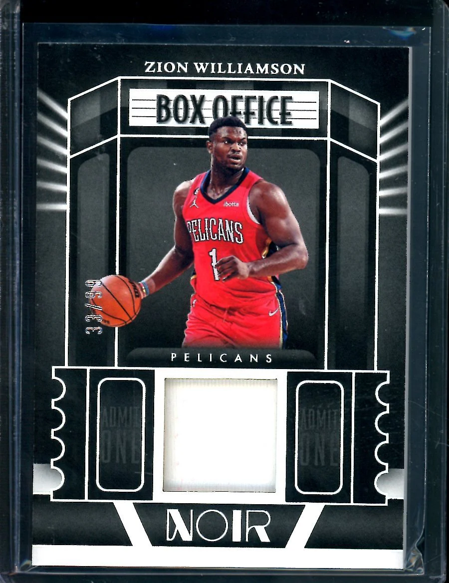 2022-23 Panini Noir Zion Williamson Box Office Patch /99 Pelicans