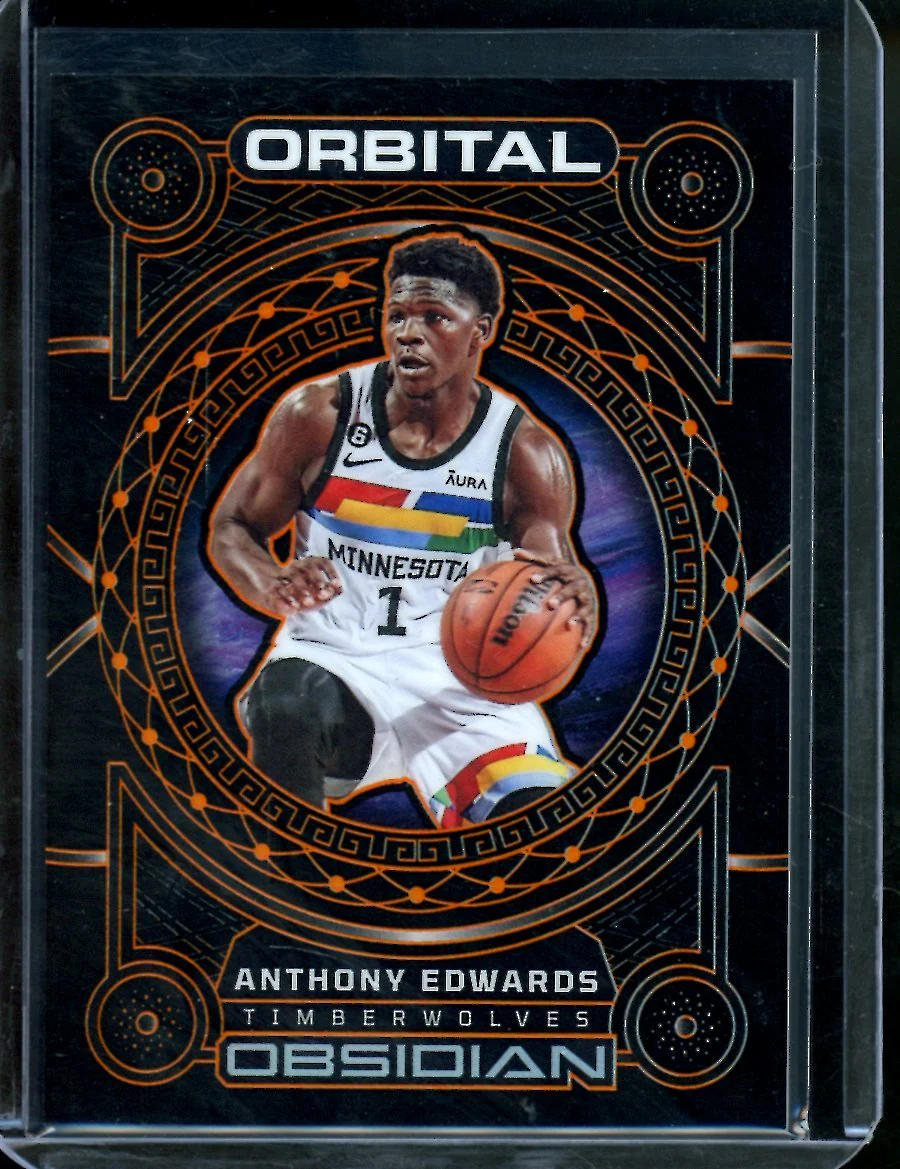 2022/23 Panini Obsidian Anthony Edwards Orbital Orange /35 Timberwolves