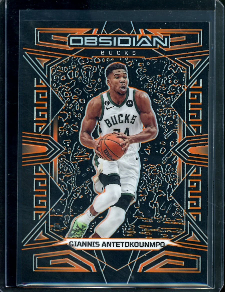 2022/23 Panini Obsidian Giannis Antetokounmpo Orange /50 Bucks